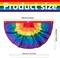 6PCS Rainbow Pride Bunting Flag, 3 x1.5 Ft Rainbow Pleated Fan Flag Banner Rainbow Polyester Flag for Rainbow Pride, Gay Pride, LGBTQ, Parades, Celebration Decor, Include Hanging Rope